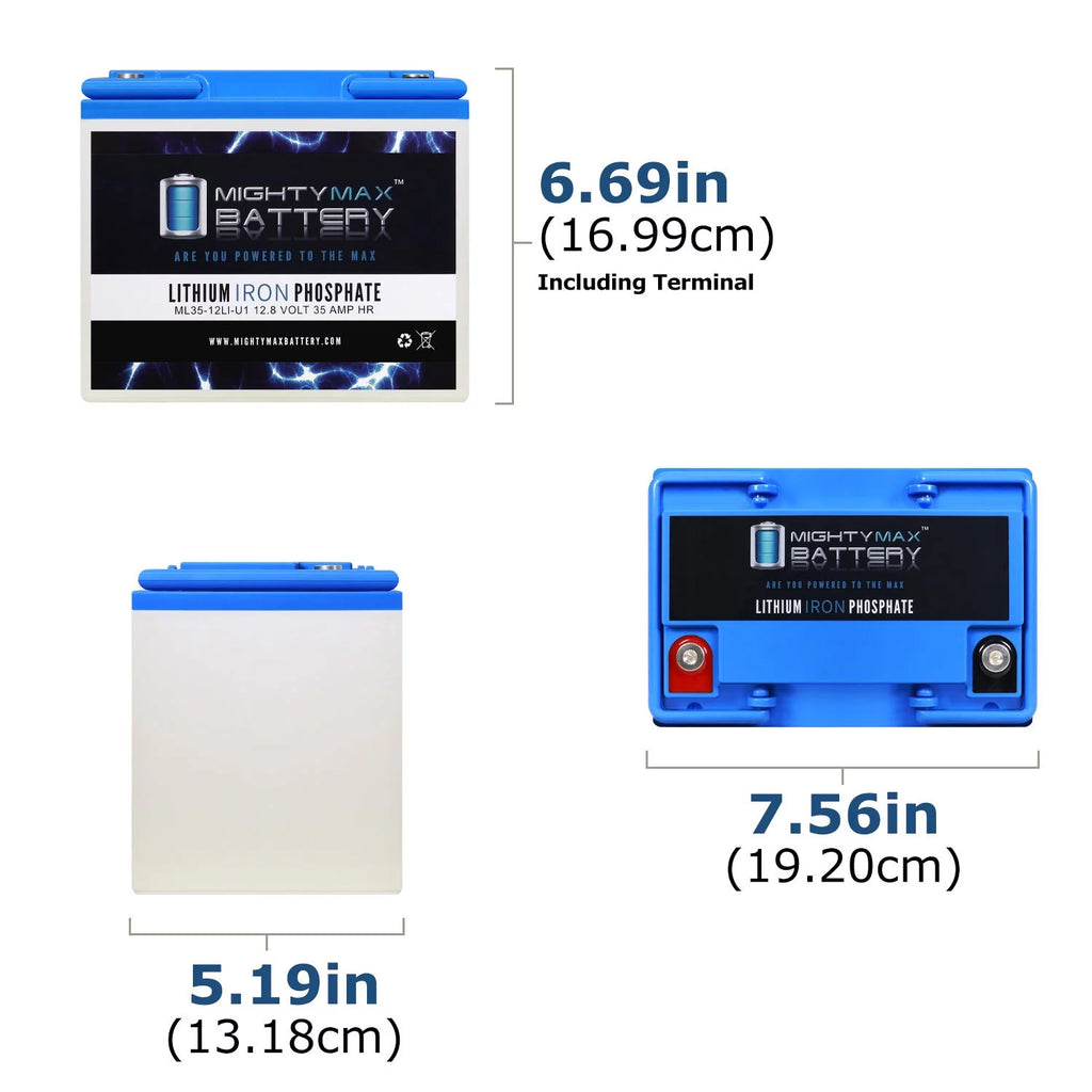 12V 35AH U1 Lithium Replacement Battery K84062