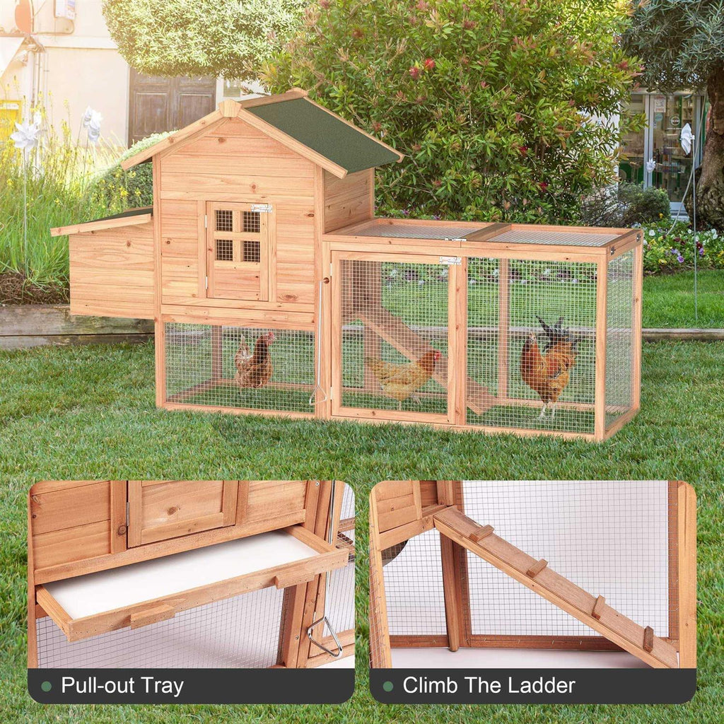 Large Wooden Chicken Coop with Ventilation P529