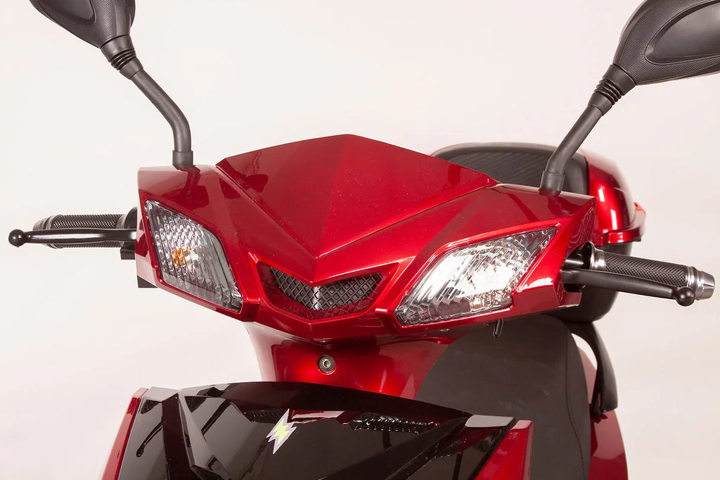 Red Three-Wheel Mobility Scooter V464