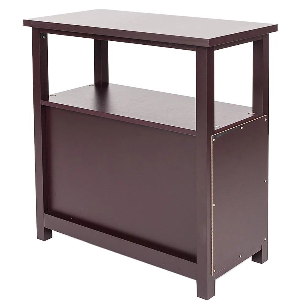 Brown Narrow End Table C741