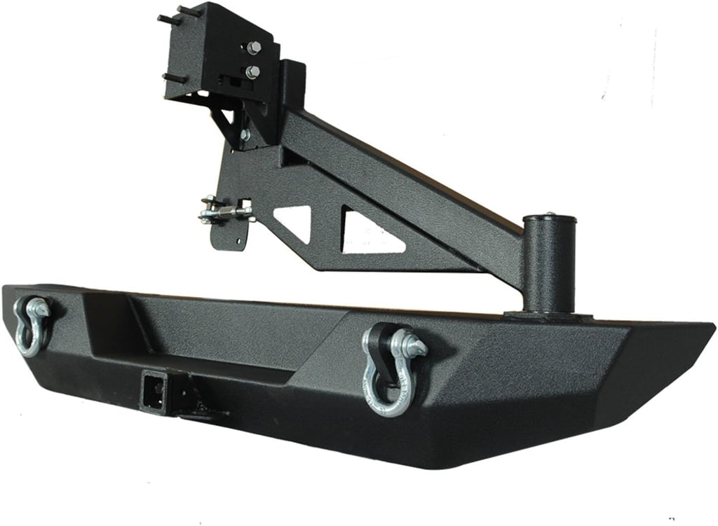 Black Rear Bumper with Tailgate Tire Carrier C756625