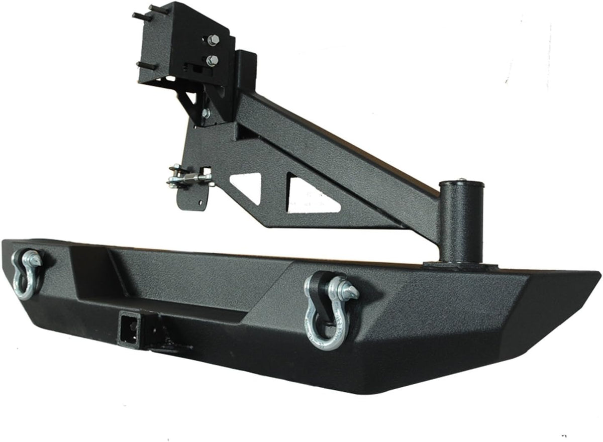 Black Rear Bumper with Tailgate Tire Carrier C756625