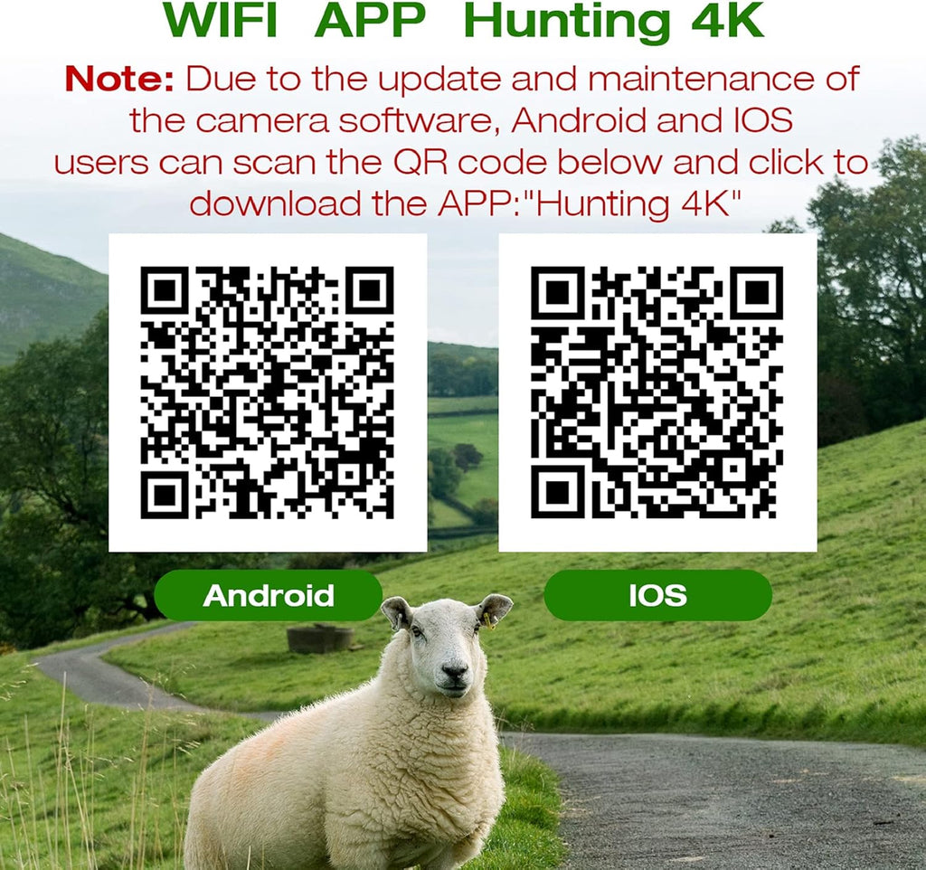 Solar Powered 4K 30MP Trail Camera with Night Vision K79589