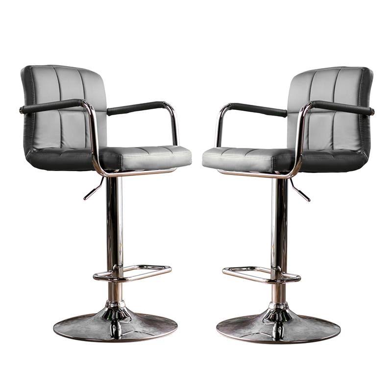 Adjustable Metal Barstool Set of 2 P937074