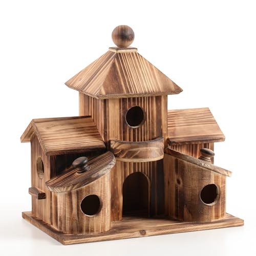 2in1 Bird House & Bird Feeder with 6 Hole L4770