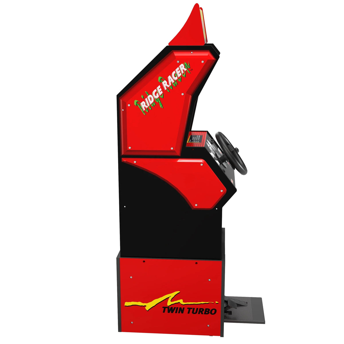 5 Games in 1 Arcade with Rumble Steering Wheel and Lit Marquee Q622906