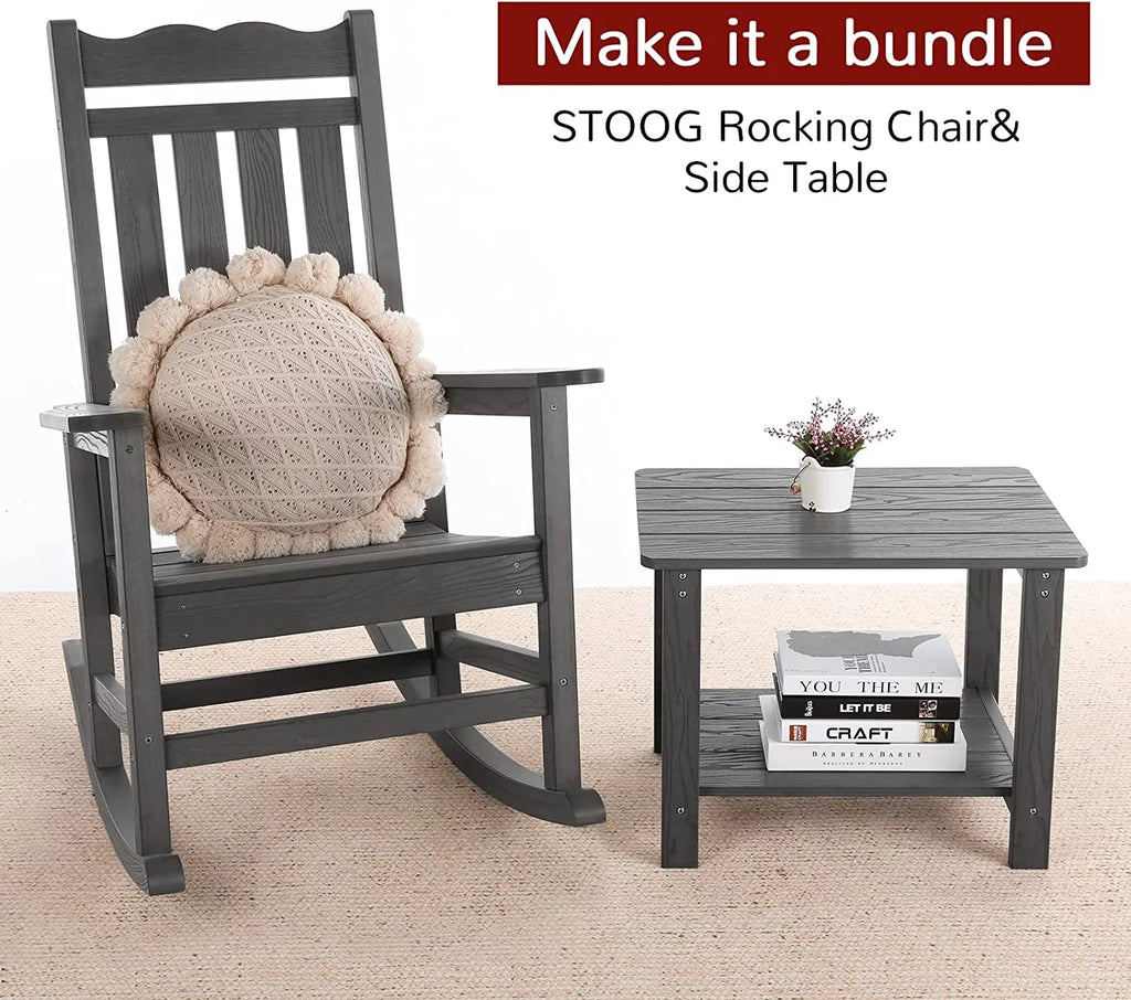 Rectangle 2-Tier Outdoor Side Table X561266