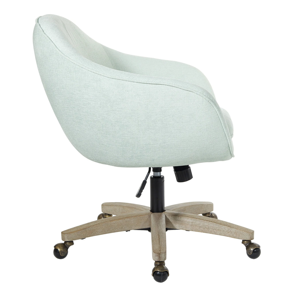 Dove Grey Plush Office Chair P549