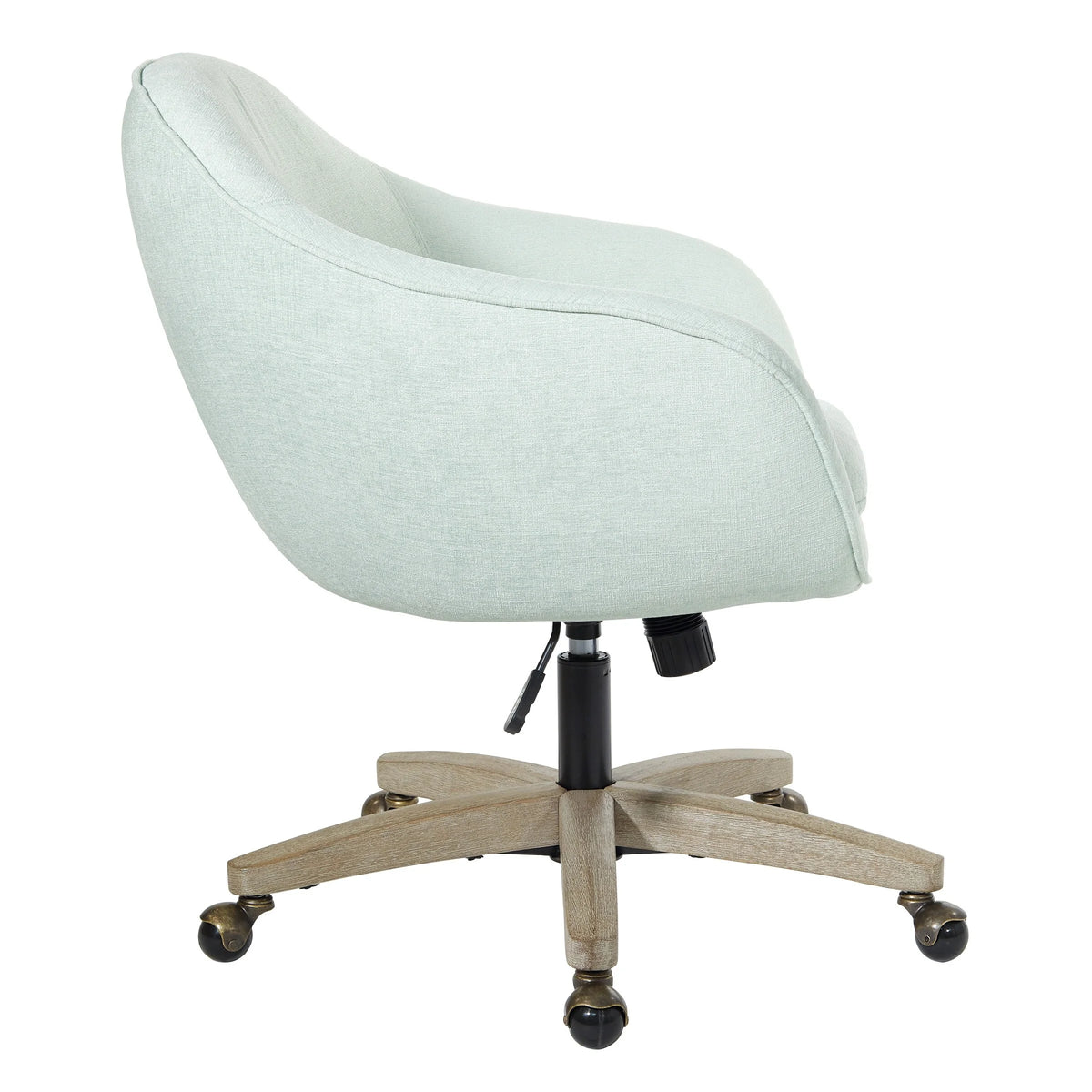 Dove Grey Plush Office Chair P549
