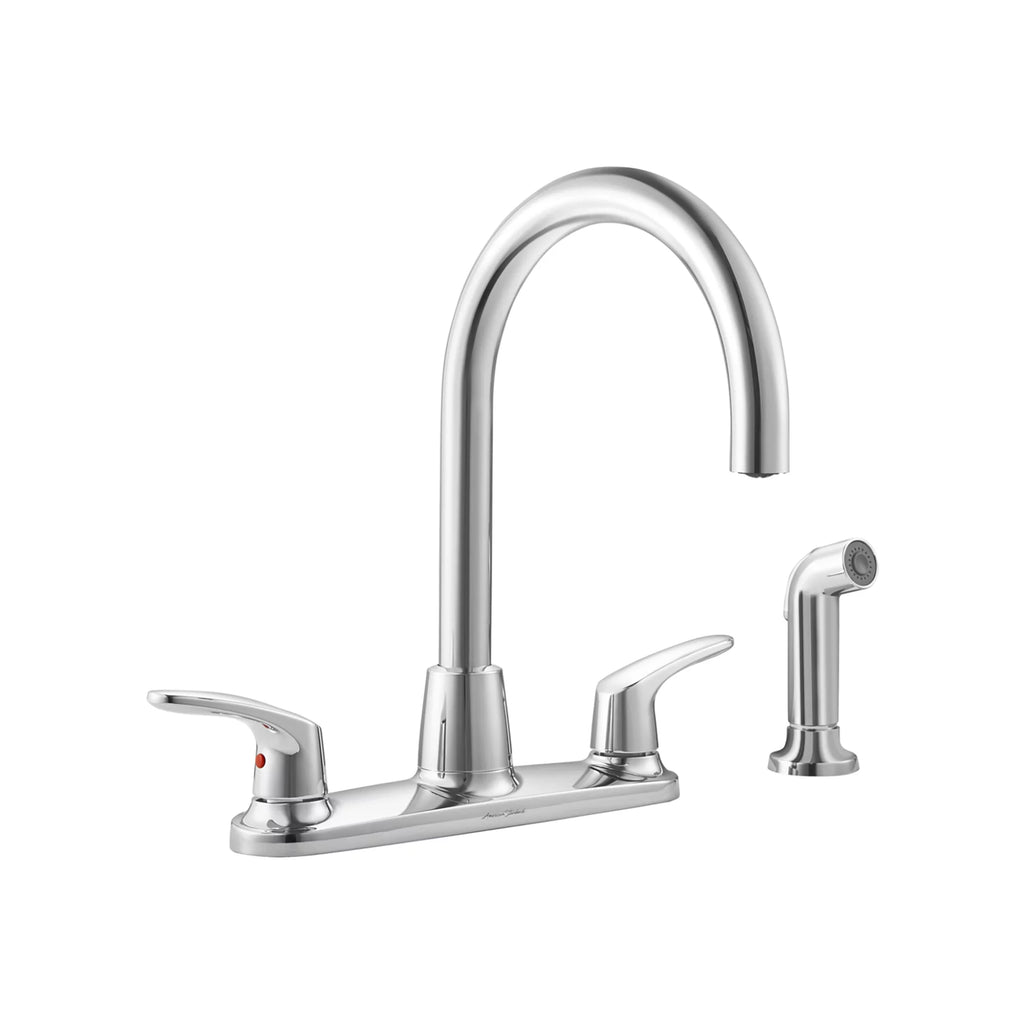 2-Handle Kitchen Faucet with Side Sprayer in Polished Chrome V218274