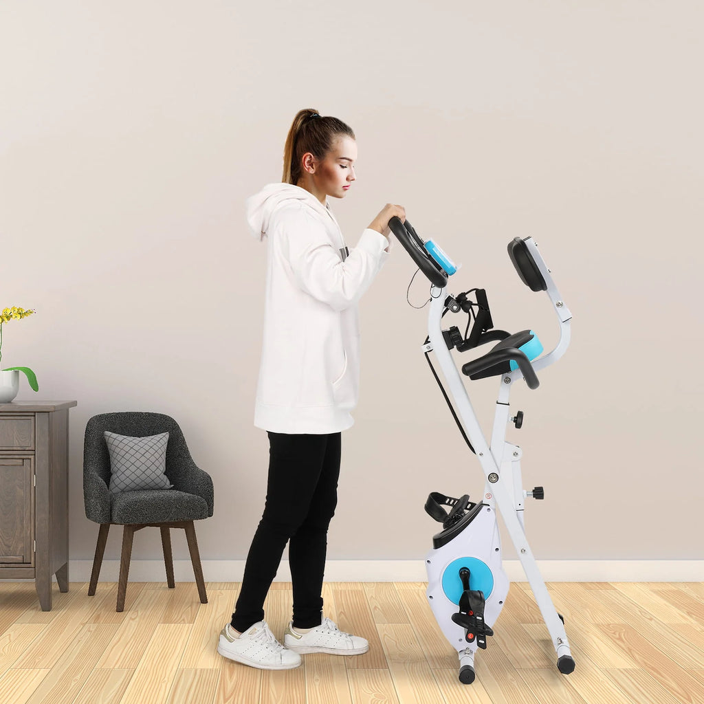 Folding Magnetic Resistance Exercise Bike M3193