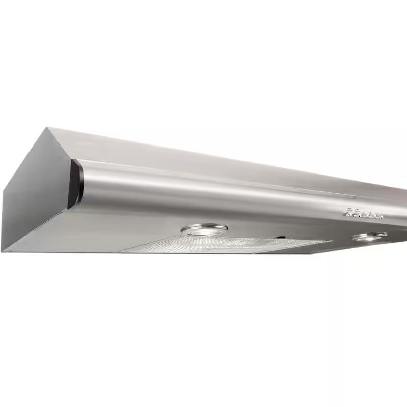 30 in. Convertible Range Hood with Push Buttons in Stainless Steel V86861