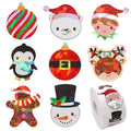 Christmas Stickers 1 Roll 500Pcs F295
