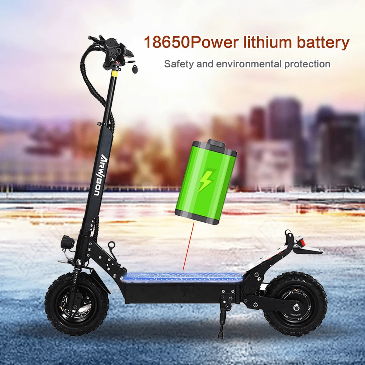 Electric Kick Scooter for Adults, 2500W Motor, 30 MPH, 48V/16AH P309517