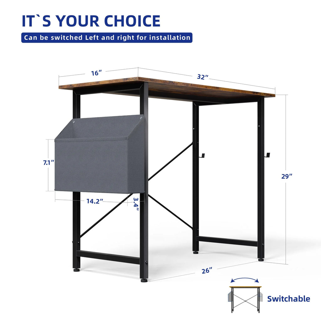 32 Inch Computer Desk with Storage Bag R376