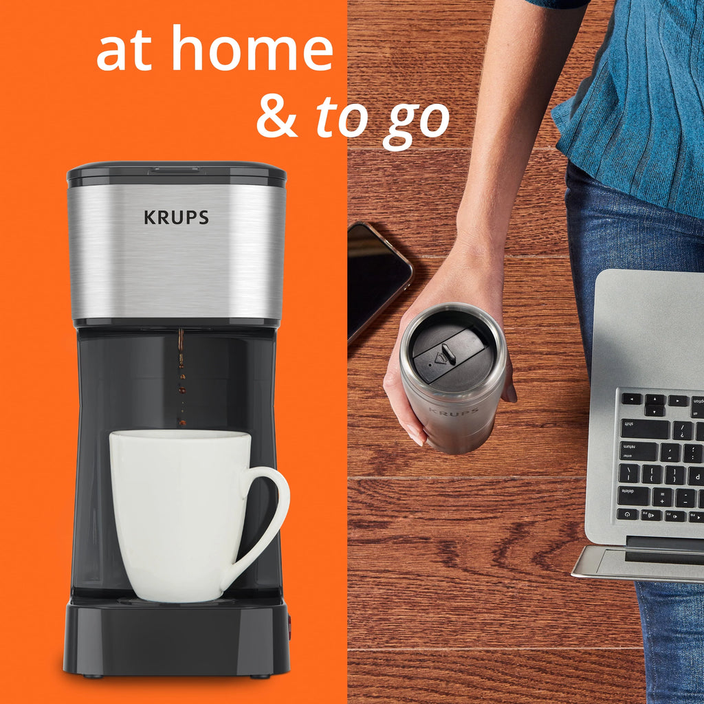 Single-Serve Coffee Maker with Stainless Steel Travel Mug J749