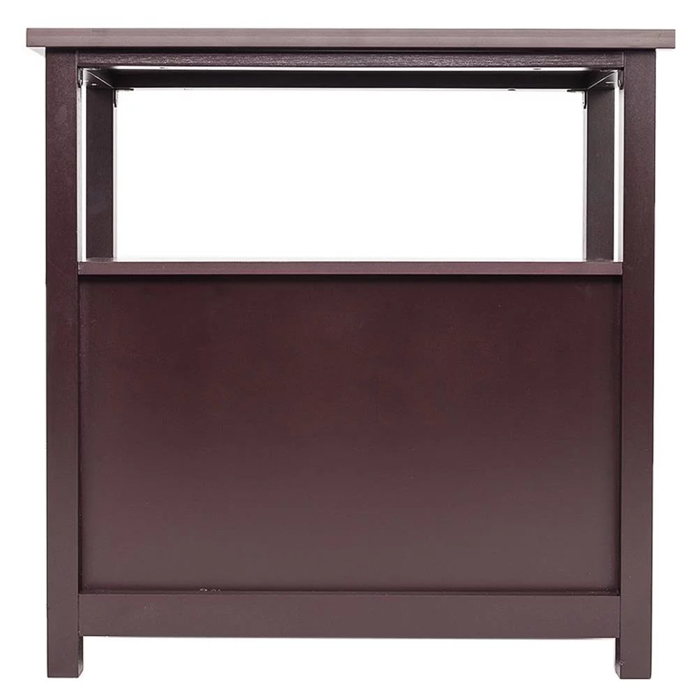 Brown Narrow End Table C741