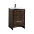 24 in. Modern Bathroom Vanity with White Quartz Counter Top W7604