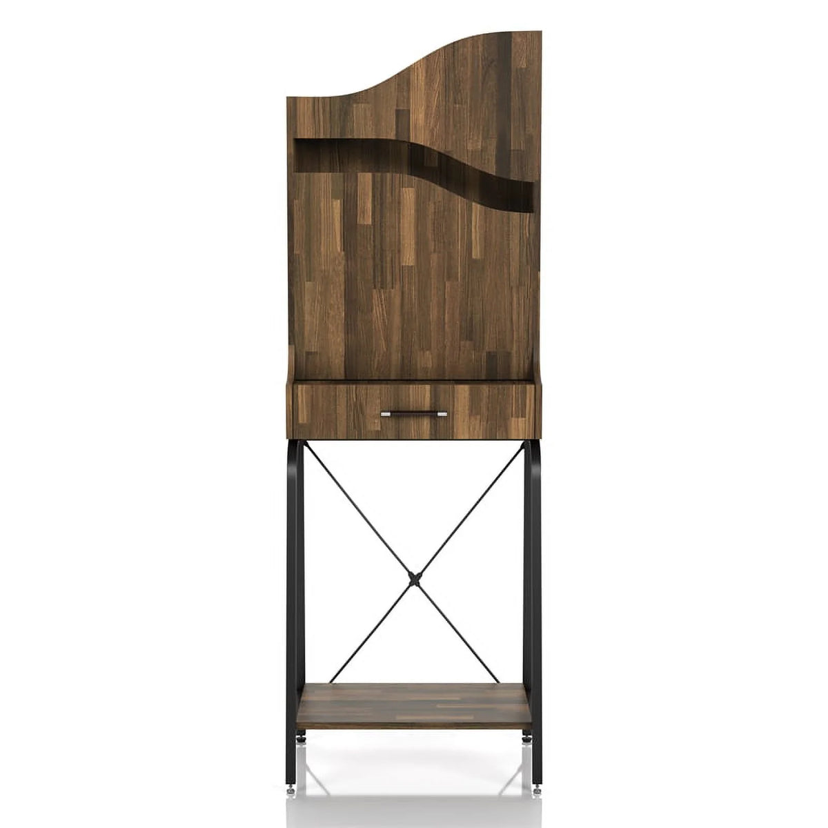 Wood 2-Shelf Mini Bar C4894