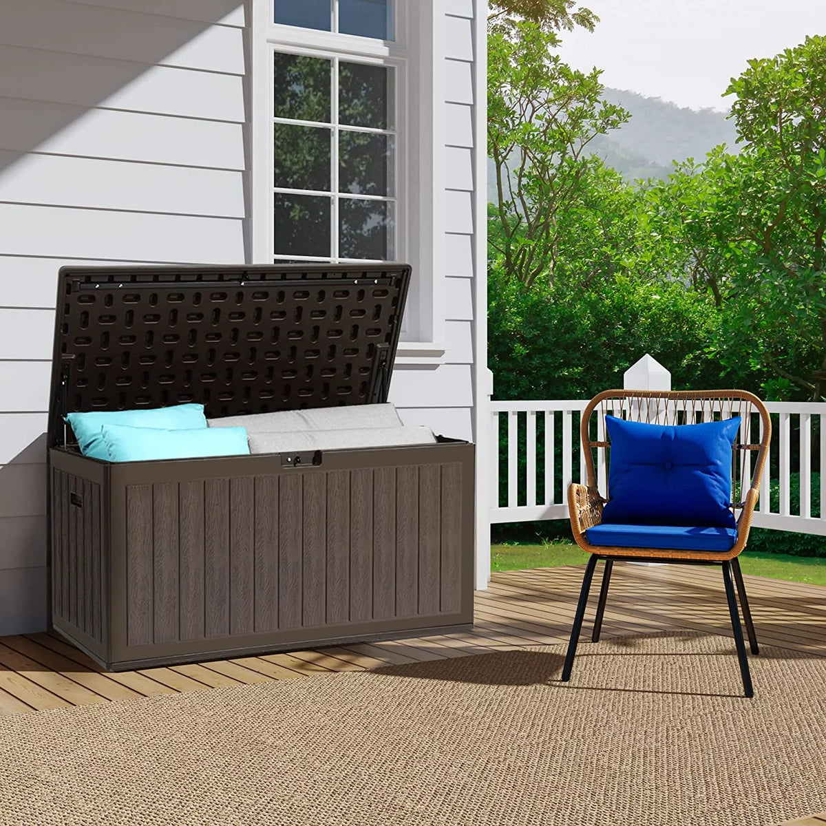 86 Gallon Double-Wall Resin Deck Box O204897