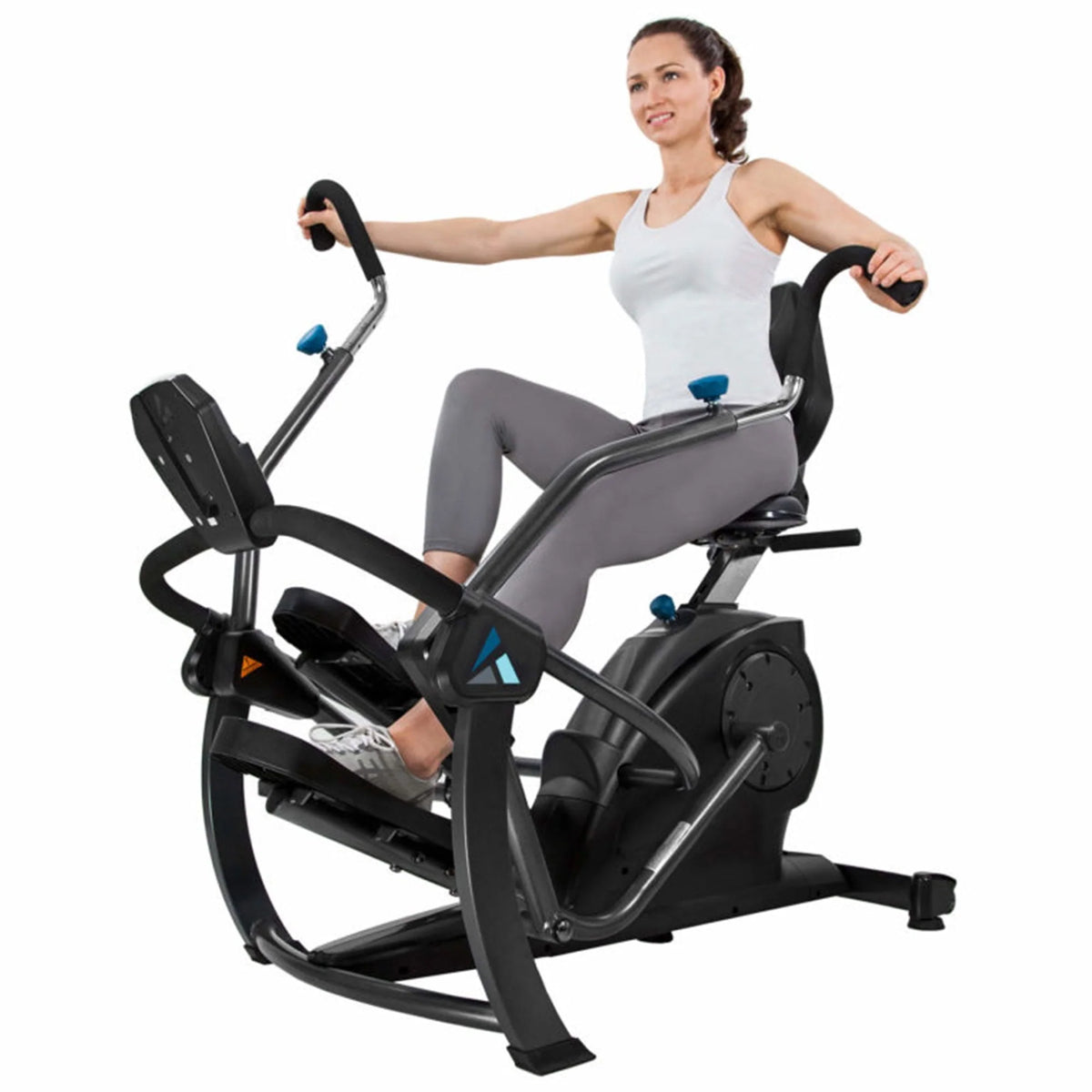 Black Recumbent Cross Trainer and Cardio Elliptical T97183