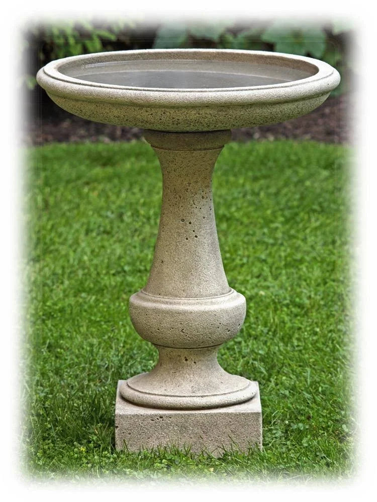 Concrete Standing Bird Bath J361350