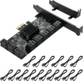 1X PCIE SATA Card 16 Ports with 16 SATA Cables L364