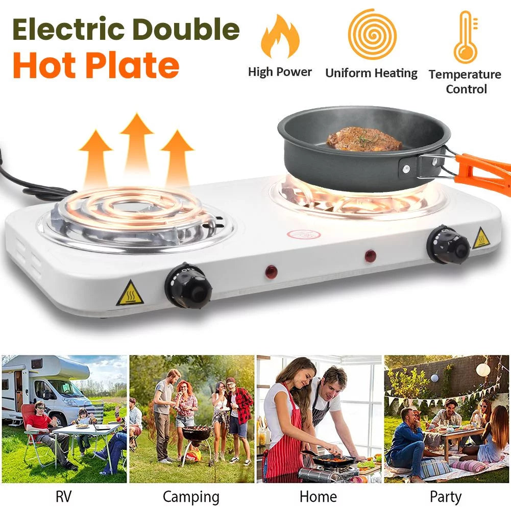 2000w Portable Electric Double Burner G863