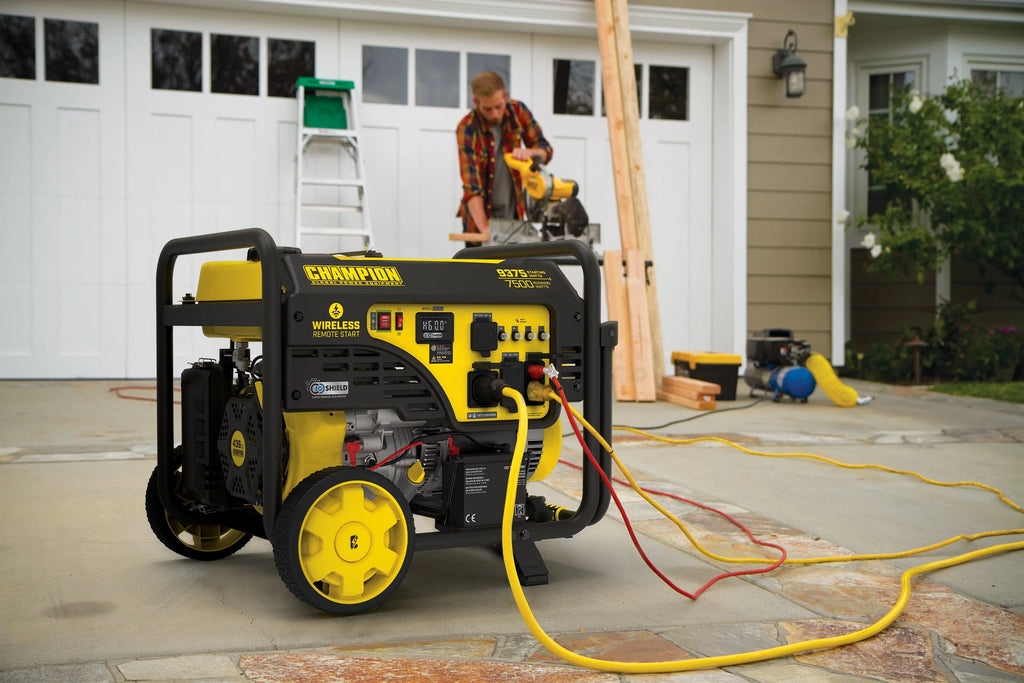 9375/7500-Watt Portable Generator with Wireless Remote Start J24160
