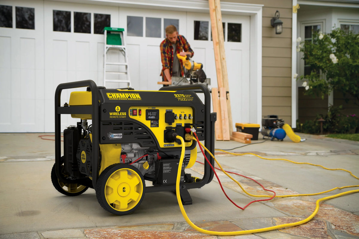 9375/7500-Watt Portable Generator with Wireless Remote Start J24160