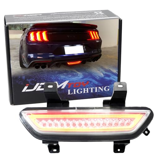 Clear Lens LED Rear Fog Light Kit with Red Tail Brake Lamp & White Backup Reverse Lamp O450777