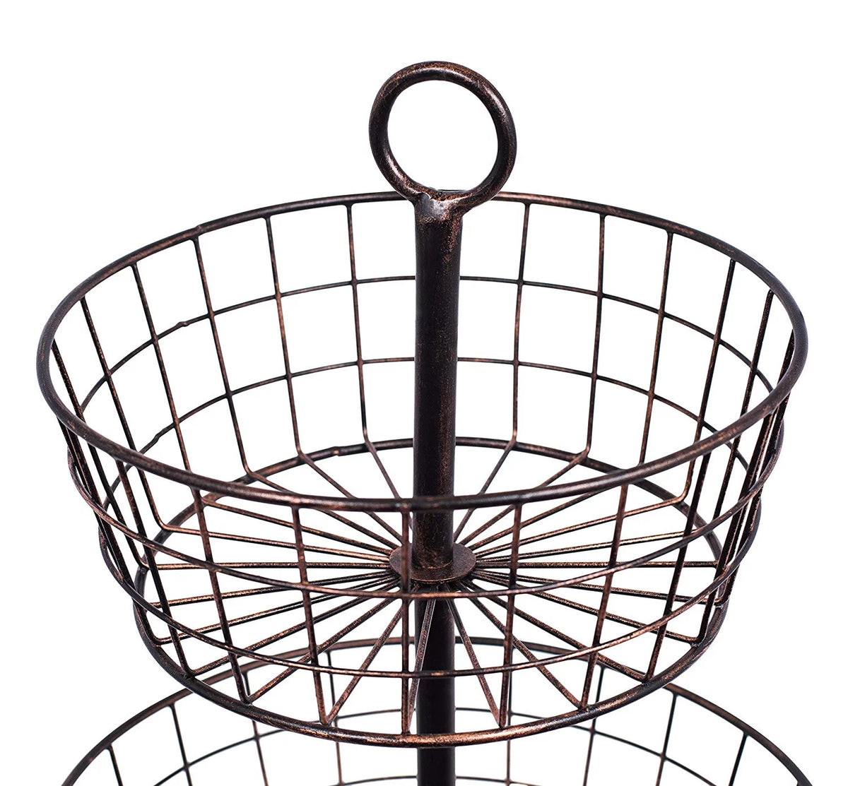 Metal 2-Tier Wire Fruit Basket F168
