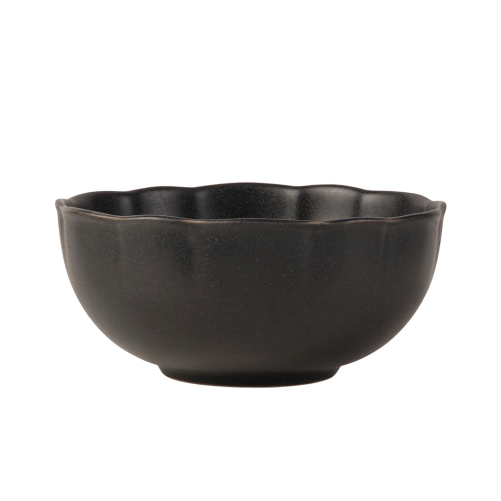 Black 12 Piece Stoneware Dinnerware Set M603