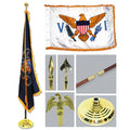 Virgin Islands Flag with Flagpole, Base, and Tassel M753704