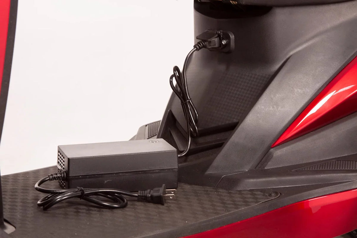 Red Three-Wheel Mobility Scooter V464