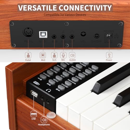 88 Key Weighted Digital Piano with Triple Pedal G352