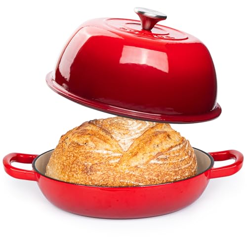 Enamelled Cast Iron Dutch Oven Pot, Dark Blue, 6 Quarts B295456