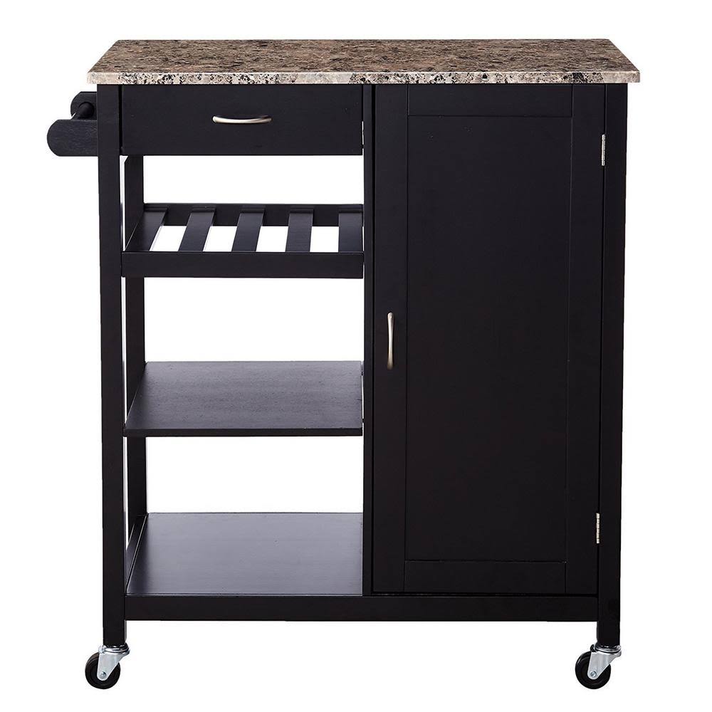 Black Kitchen Island Cart K1067