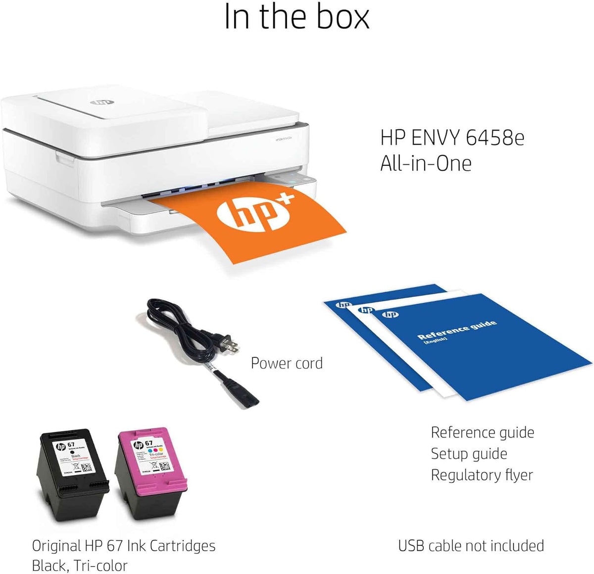 White Wireless Color Inkjet All-in-One Printer H66321