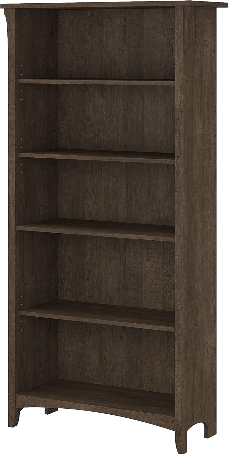 5 Shelf Bookcase in Vintage Black U469641