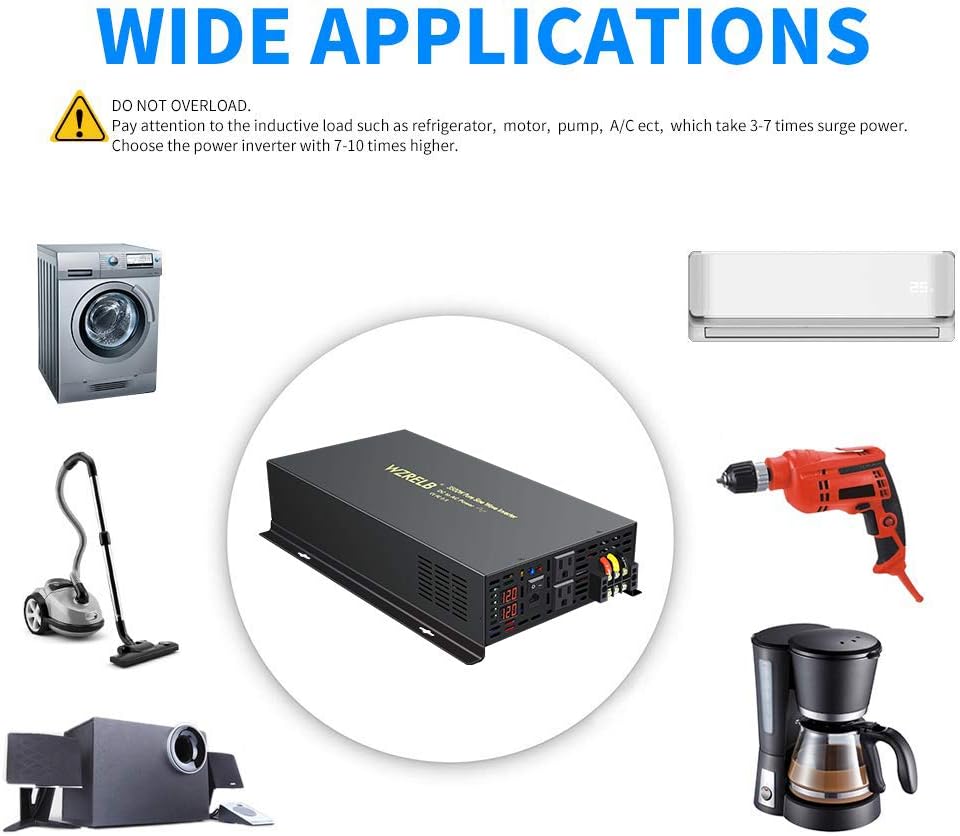 Pure Sine Wave 3500W Power Inverter K846530