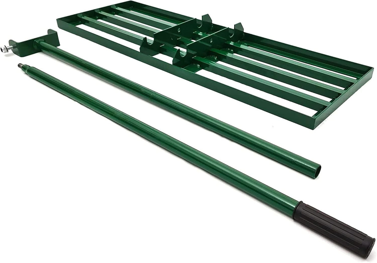 36 Inch Wide 72 Inch Handle Powder Coated Lawn Leveler Rake P968