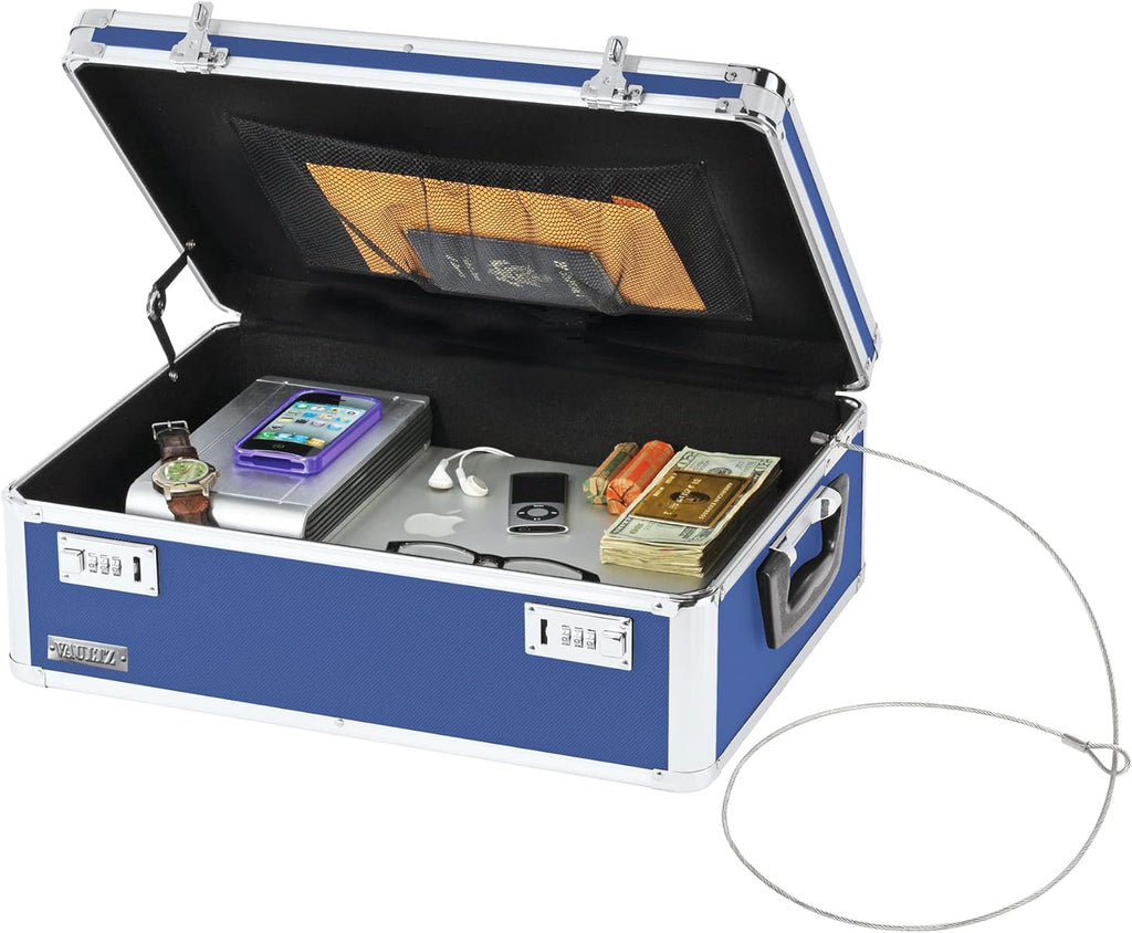 Locking Storage Box with Combination Lock, 6.5 x 23 x 13.5 Inch O9293