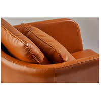 Camel Brown Distressed PU Leather Chair K1471