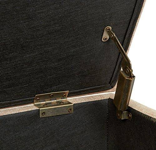 Rectangular Fabric Storage Ottoman V77276
