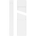 Plain PVC Pilaster with Standard Capital & Base (Pair) Q194887