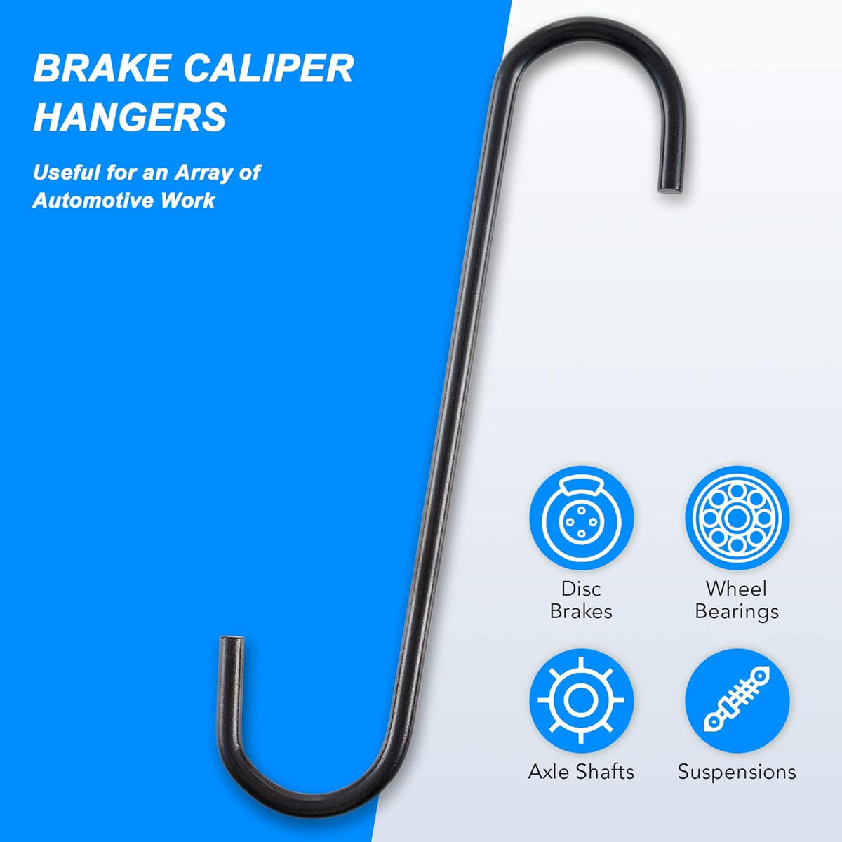 23pc Pneumatic Brake Caliper Compression Tool with 22 Disc Adapters and 2 Caliper Hangers I663015