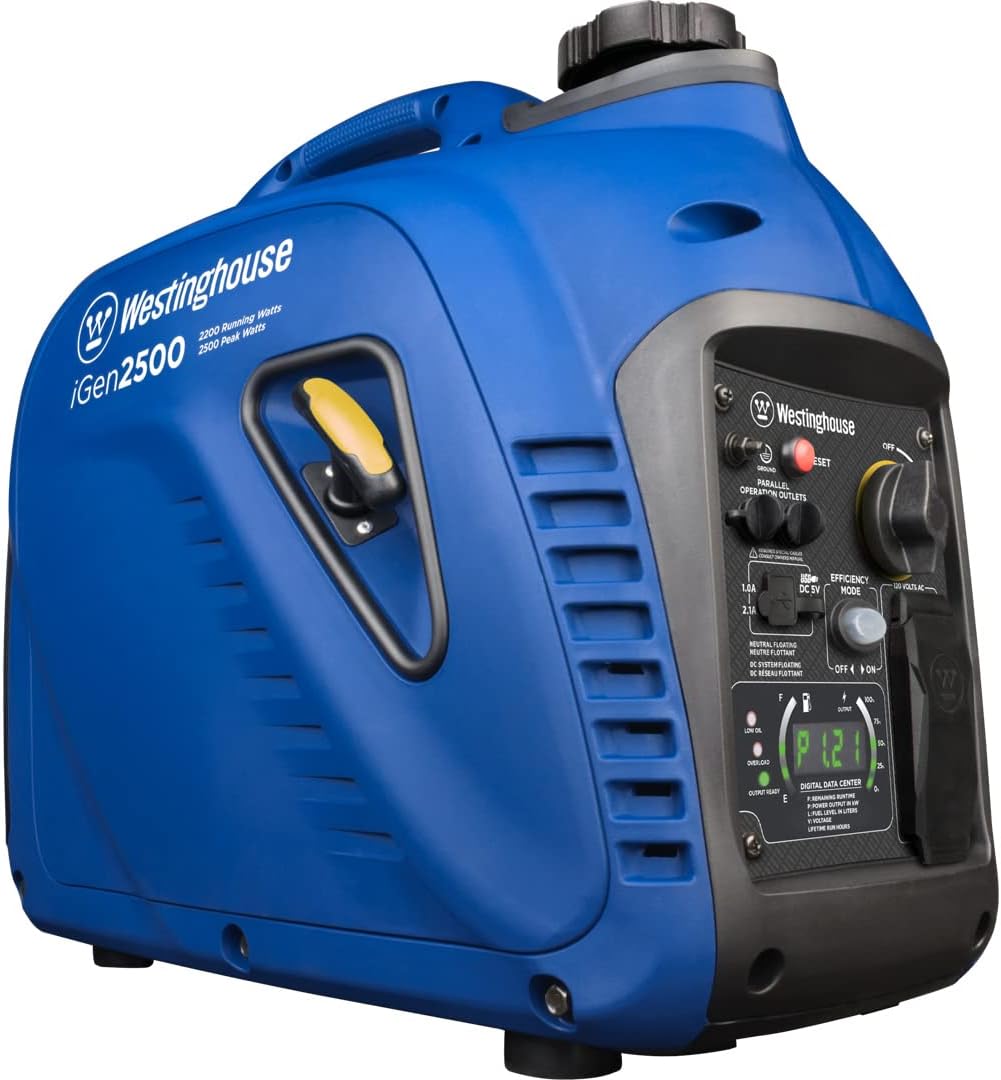 Portable Inverter Generator 2200 Peak Watts Gas Powered E611