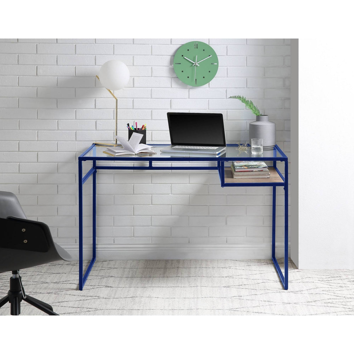 Blue Glass Desk W967
