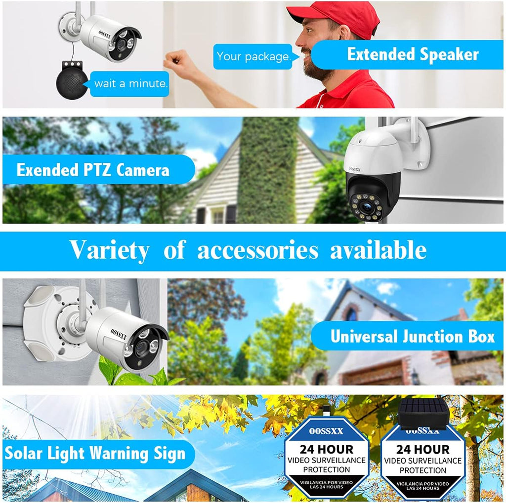 8 Channel POE Security Camera System with 8 IP67 Waterproof Cameras and Audio I2702